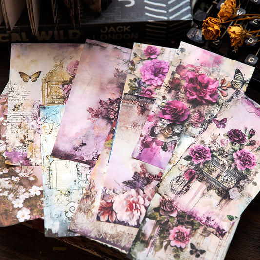 Flower Series Scrapbook Paper