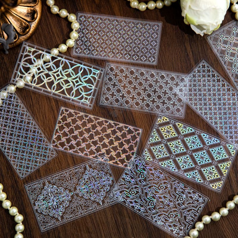 Lace Gold Foil Stickers