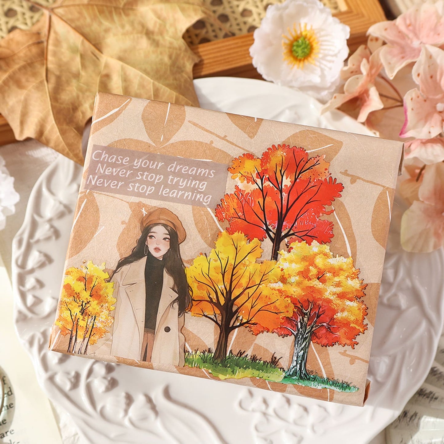 Four Seasons Trees PET Stickers