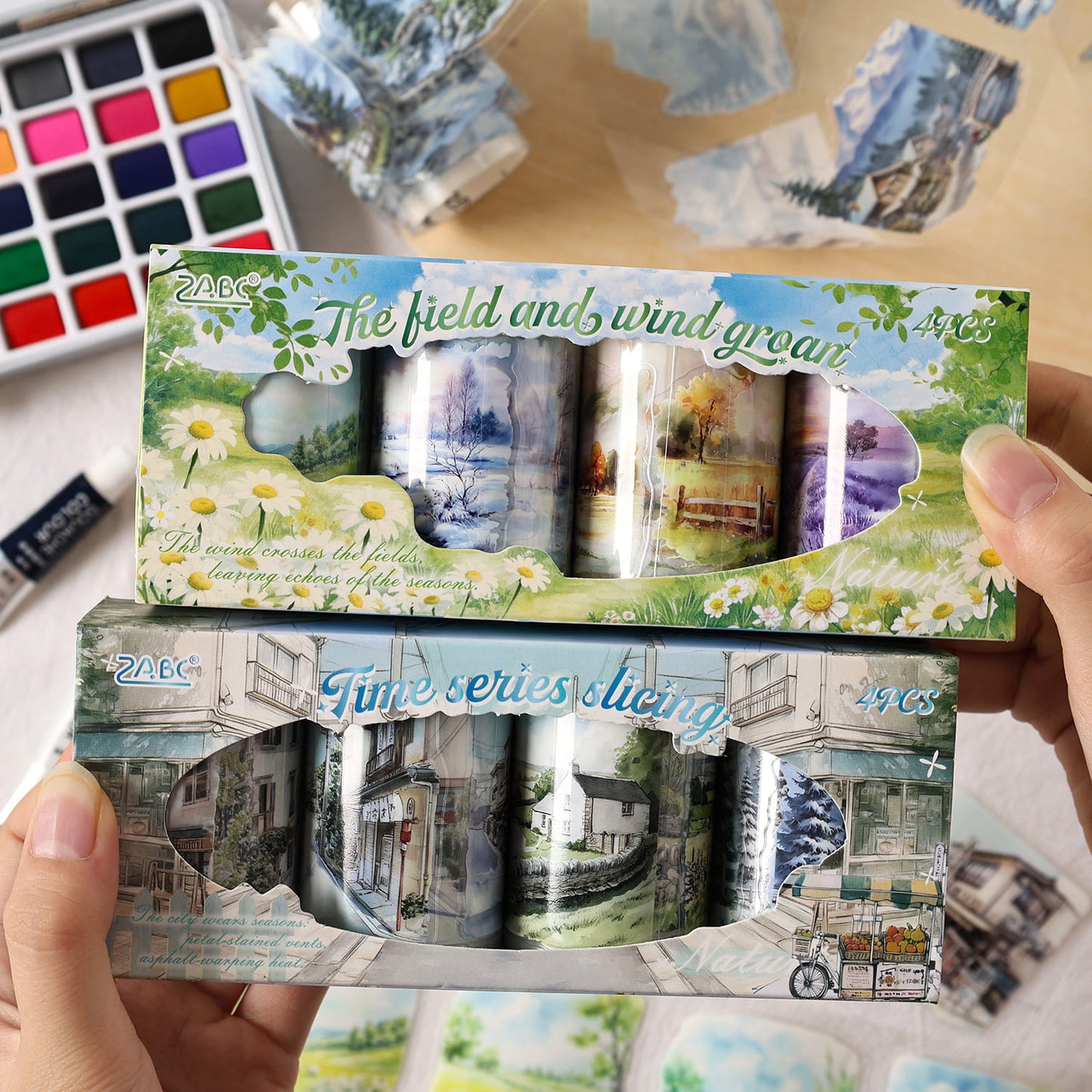 Scenic Die-Cut PET Tape Set