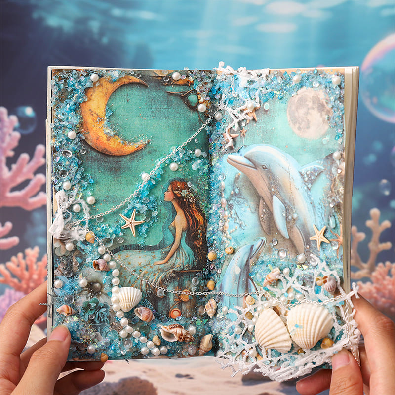 Mermaid Theme Scrapbook Paper