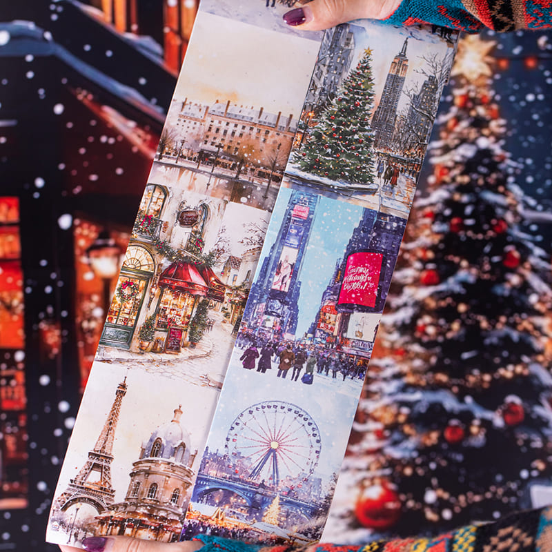 Christmas City Theme Washi Tape