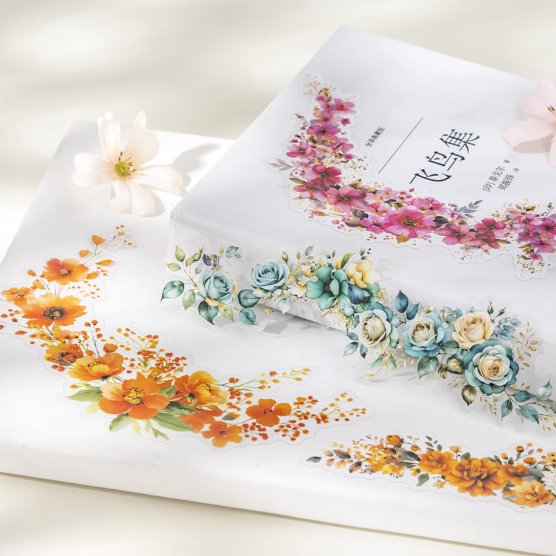 Watercolor Flower Stickers