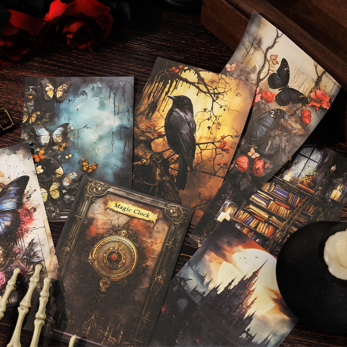 20PCS Gothic Age Scrapbook Paper