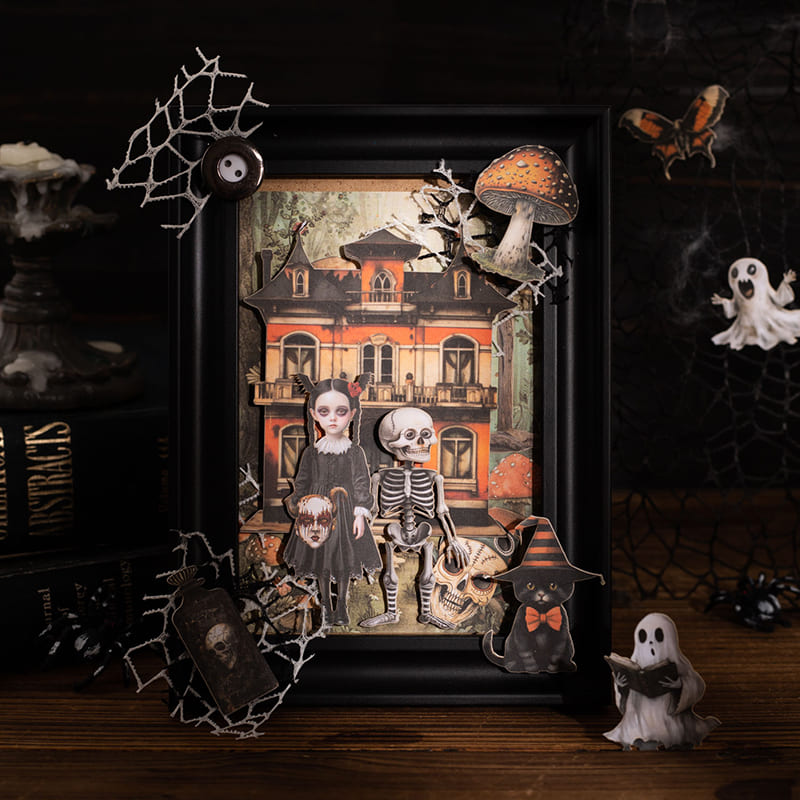 Halloween-Themed Scrapbook Card