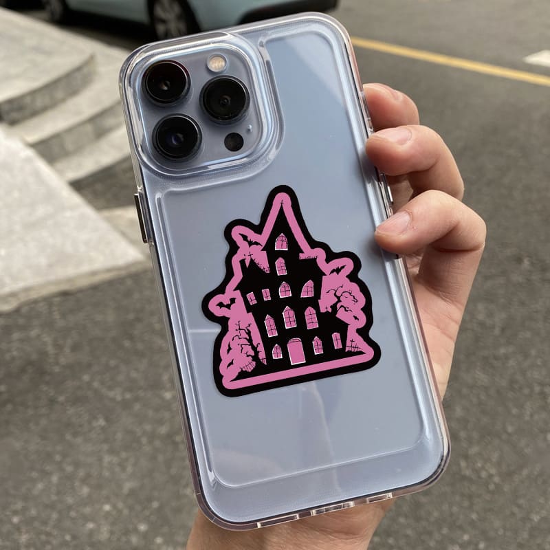 50PCS Black & Pink Gothic Sticker Pack