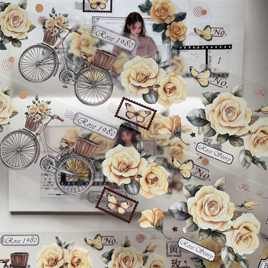 Yellow Rose PET Tape