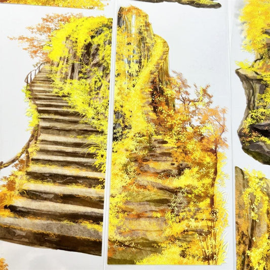 Autumn Stone Steps PET Tape – One Loop