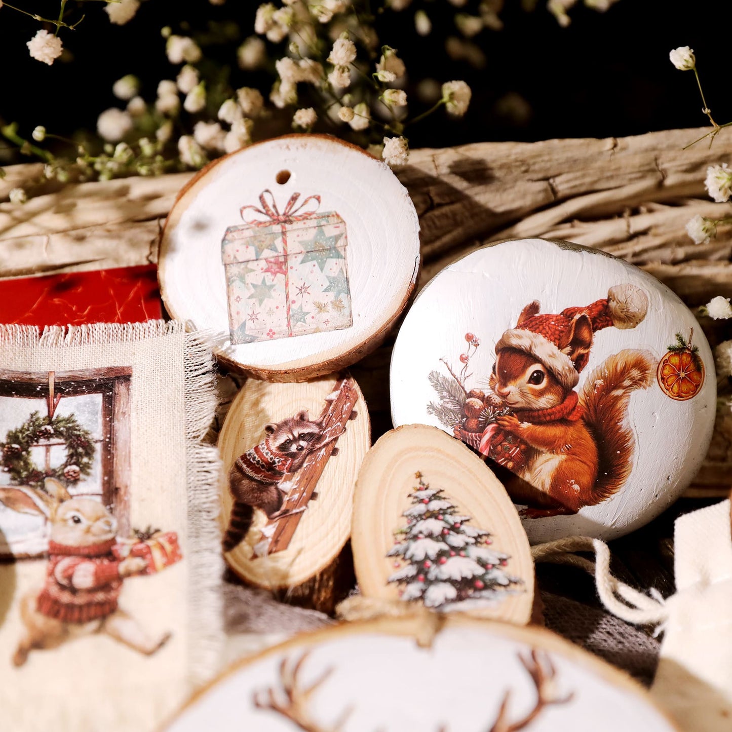 3PCS Christmas Transfer Stickers