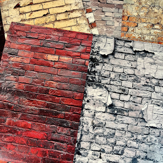Mottled Brick Wall Scrapbook Paper