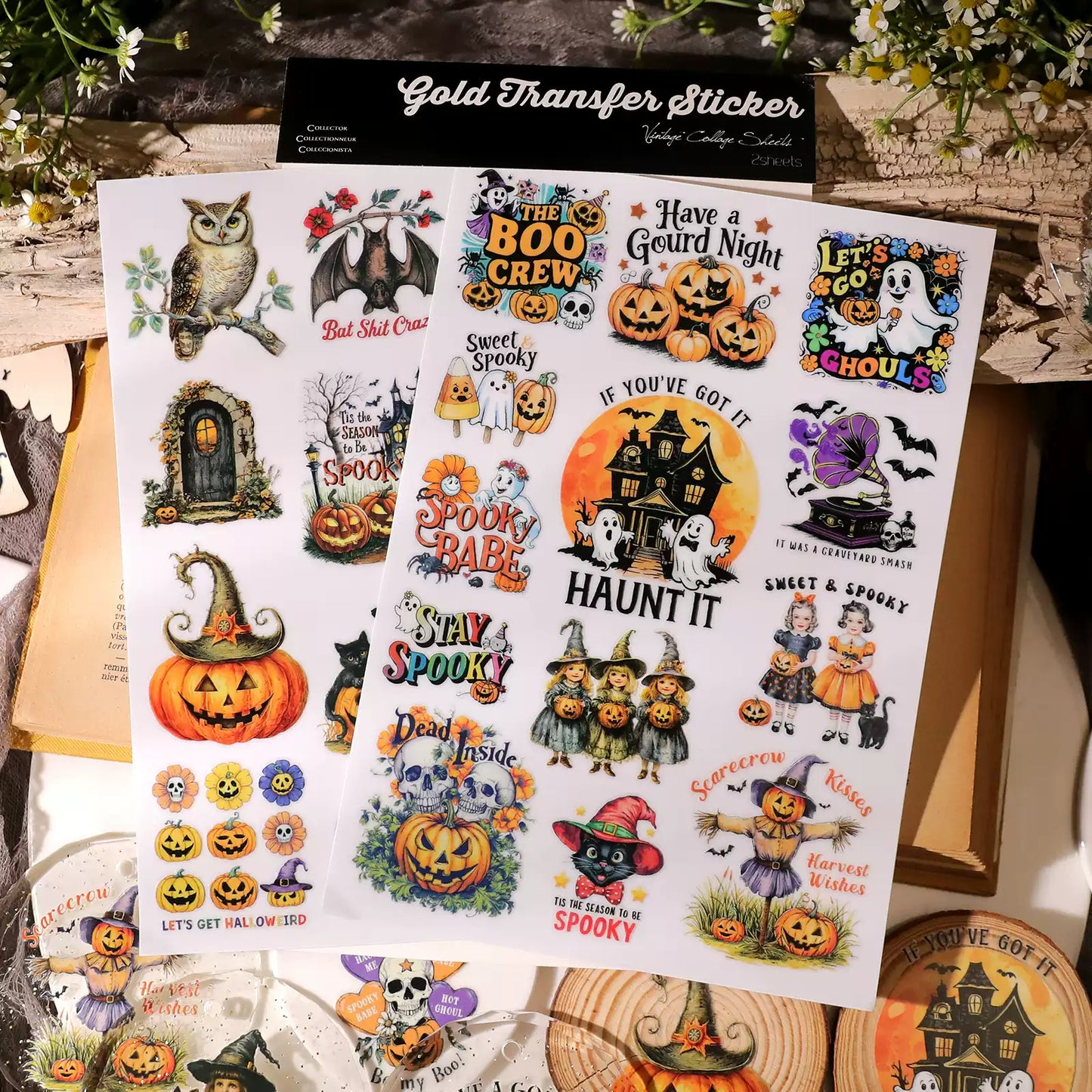 Halloween Theme Transfer Sticker
