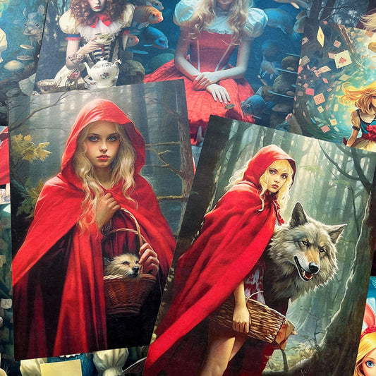 Fairy Tale Characters Scrapbook Paper