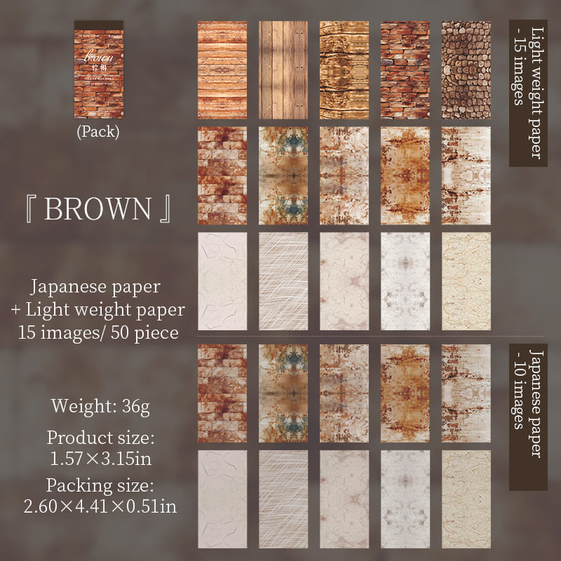 50PCS Nature Artist Materials Book