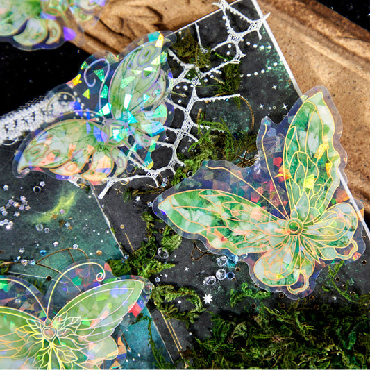 Quartz Butterfly Themed Sticker