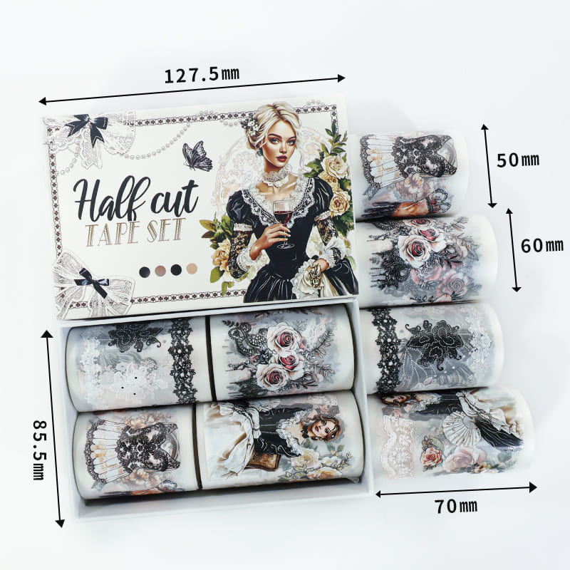 4PCS Lace Series PET Tape Set
