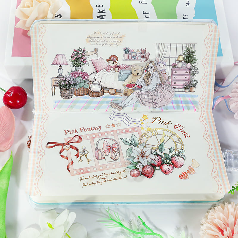 4PCS Warm Home Series PET/Washi Tape Set
