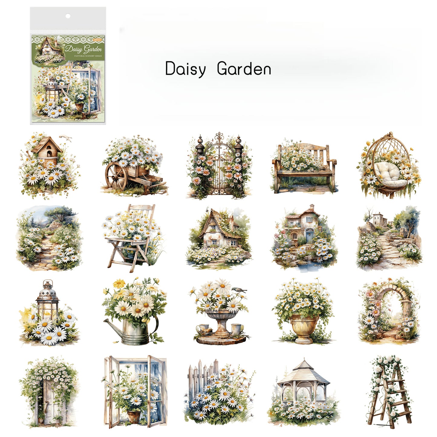 Pastoral Scenery Stickers