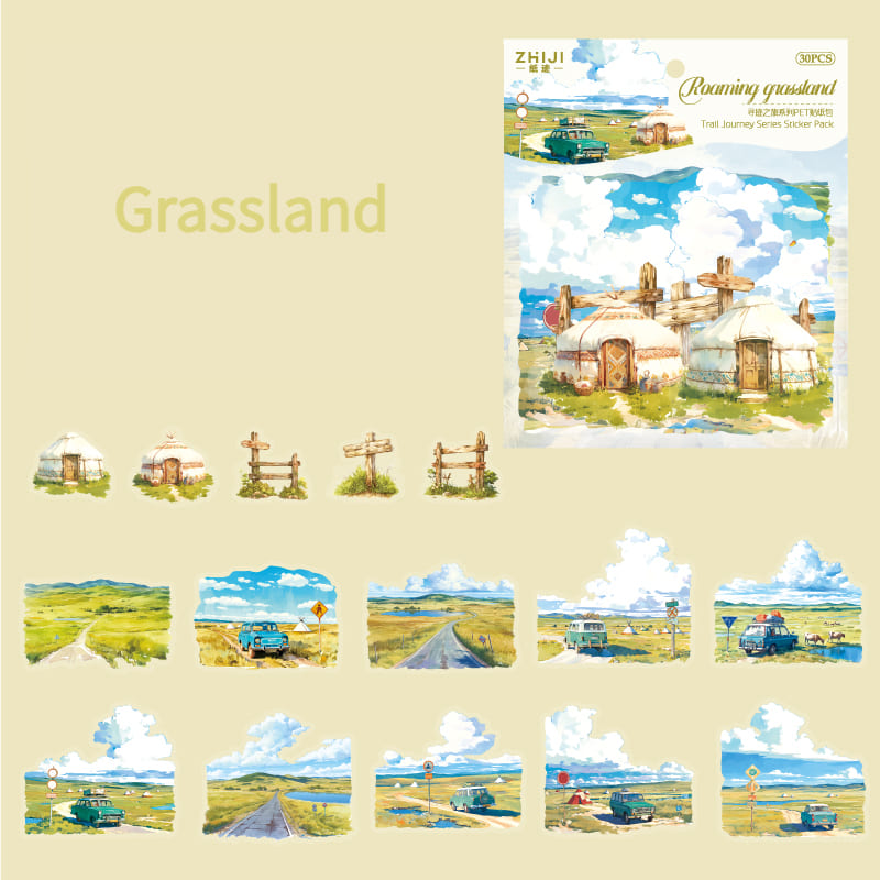 15PCS Scenery Series Sticker Pack