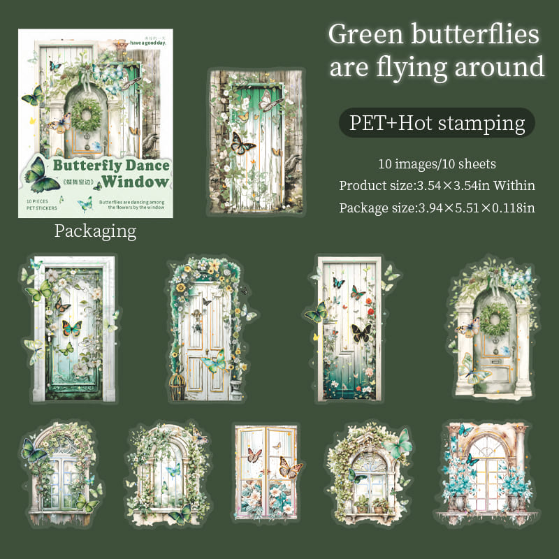 Butterfly Window Theme Sticker