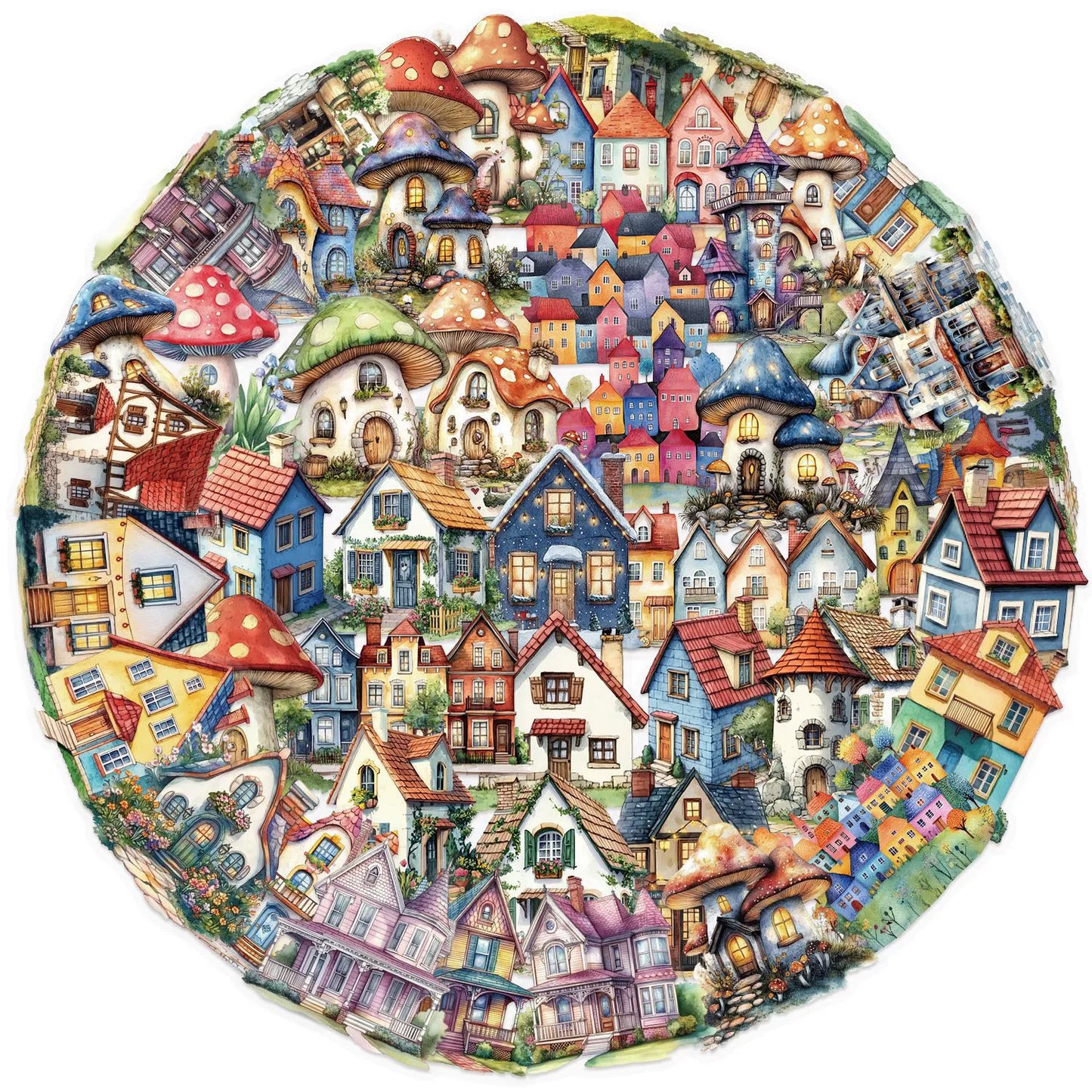 50PCS Fairy Tale House Stickers