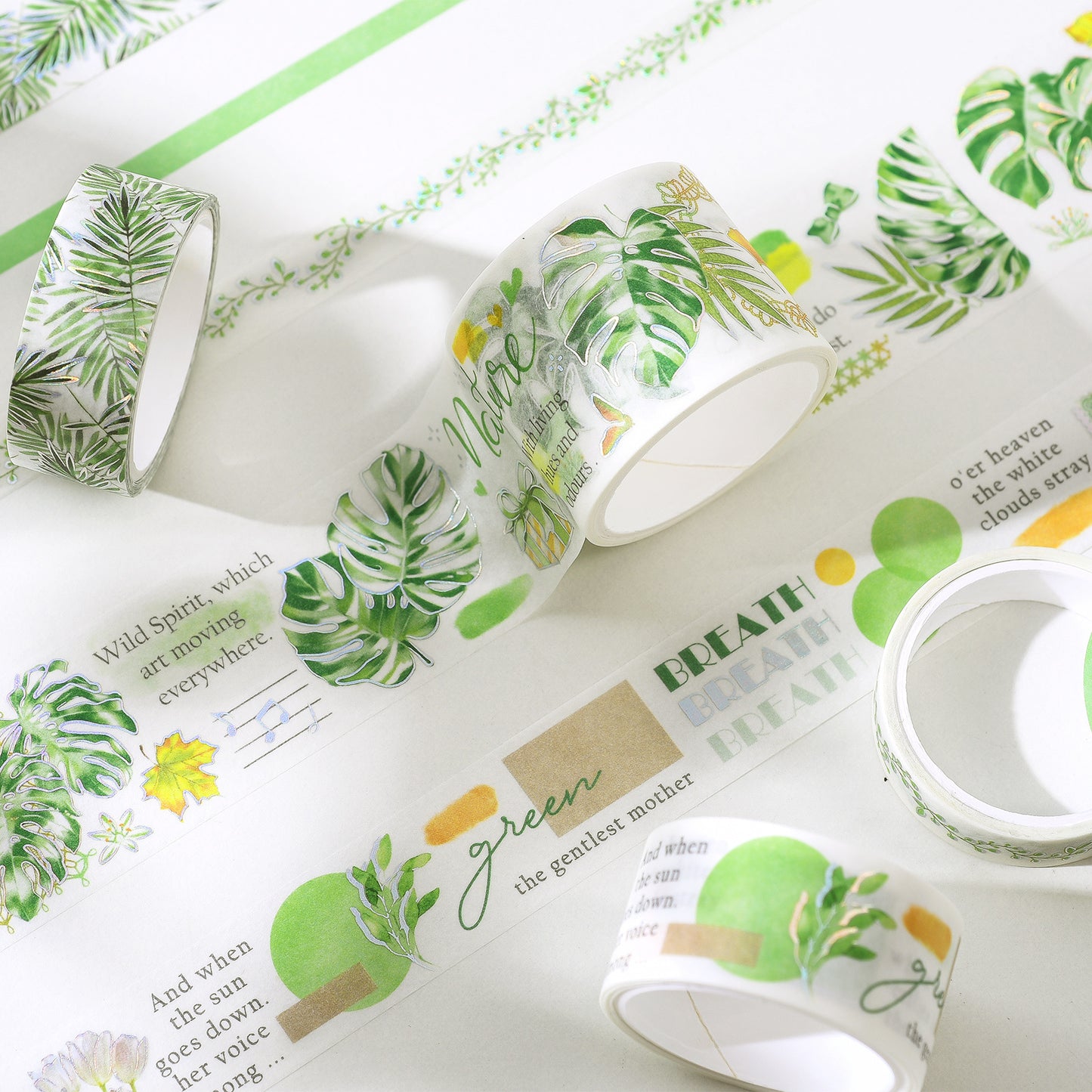 7PCS Flowers Series Washi Paper Tape