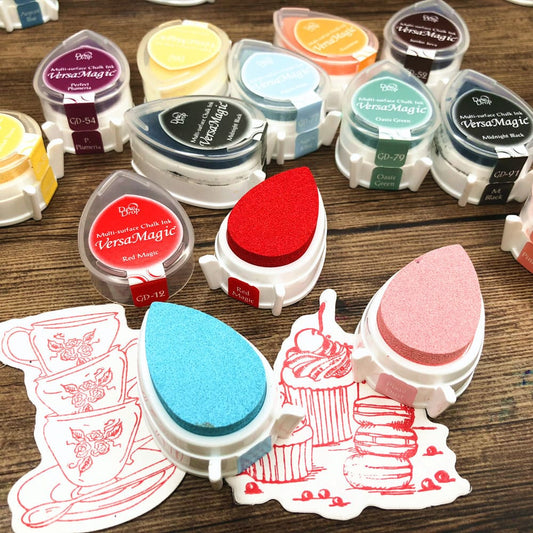GD Water Drop Shape Ink Pad-36 Colors