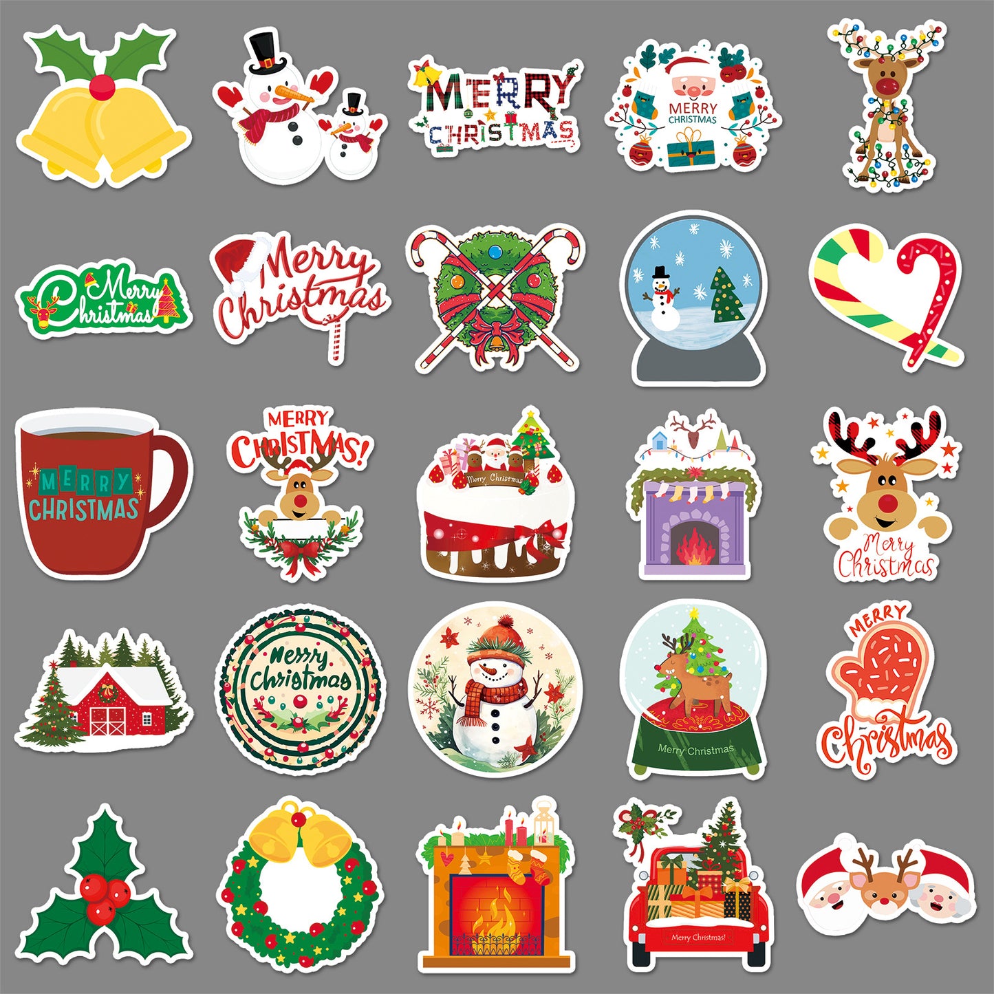 50 Christmas Stickers Pack