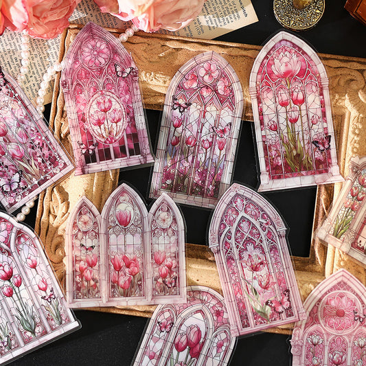 Window View Scenes PET Stickers