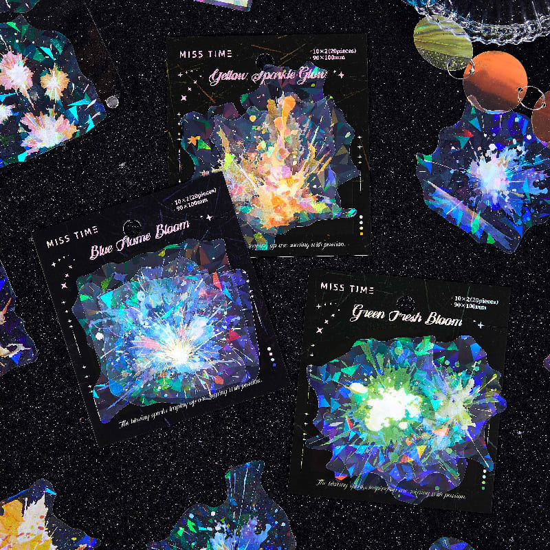 Fireworks PET Stickers Set