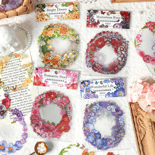 Floral Wreath Sticker Pack
