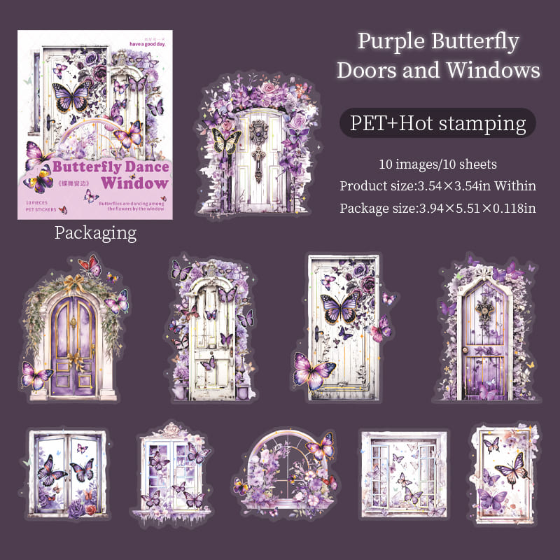 Butterfly Window Theme Sticker
