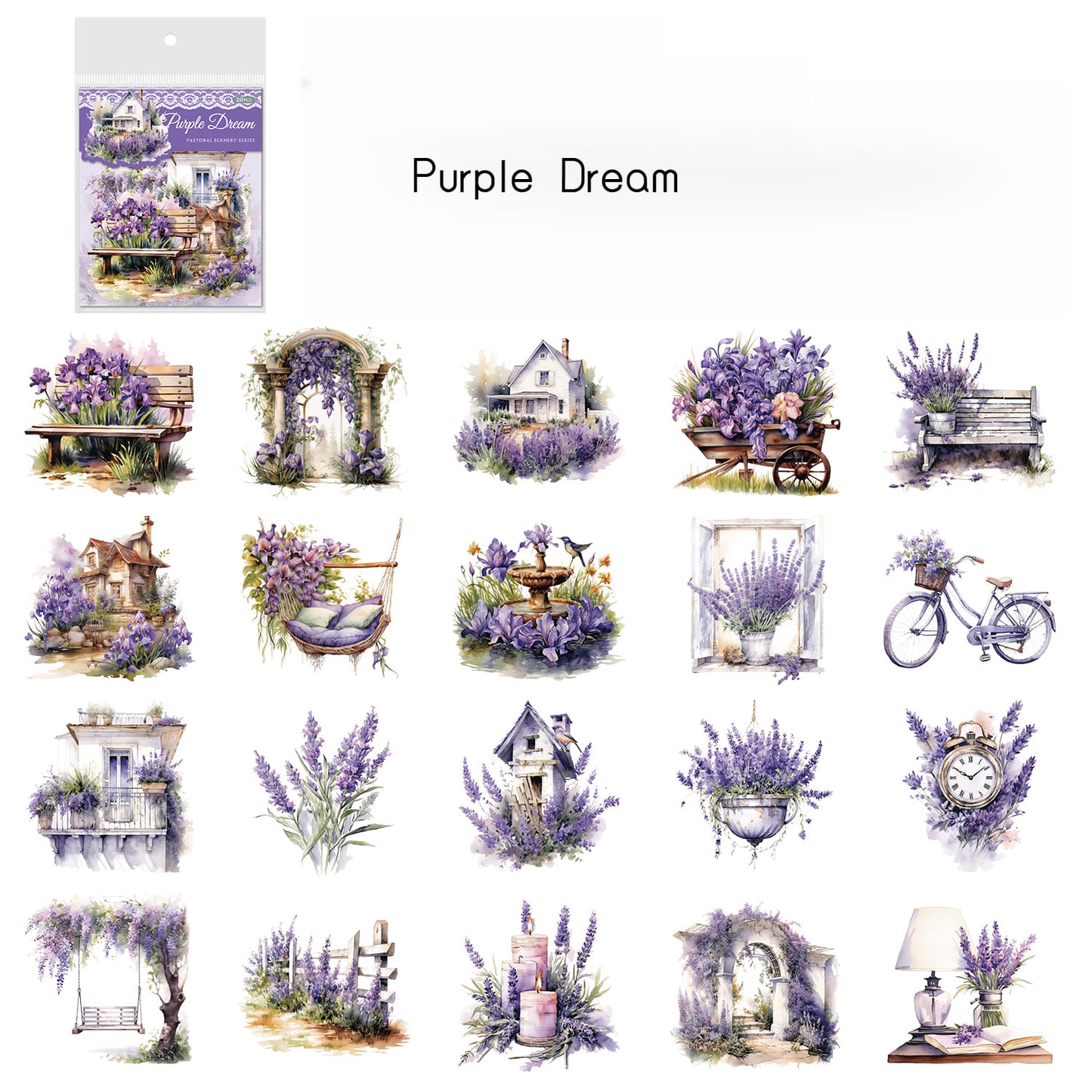 Pastoral Scenery Stickers