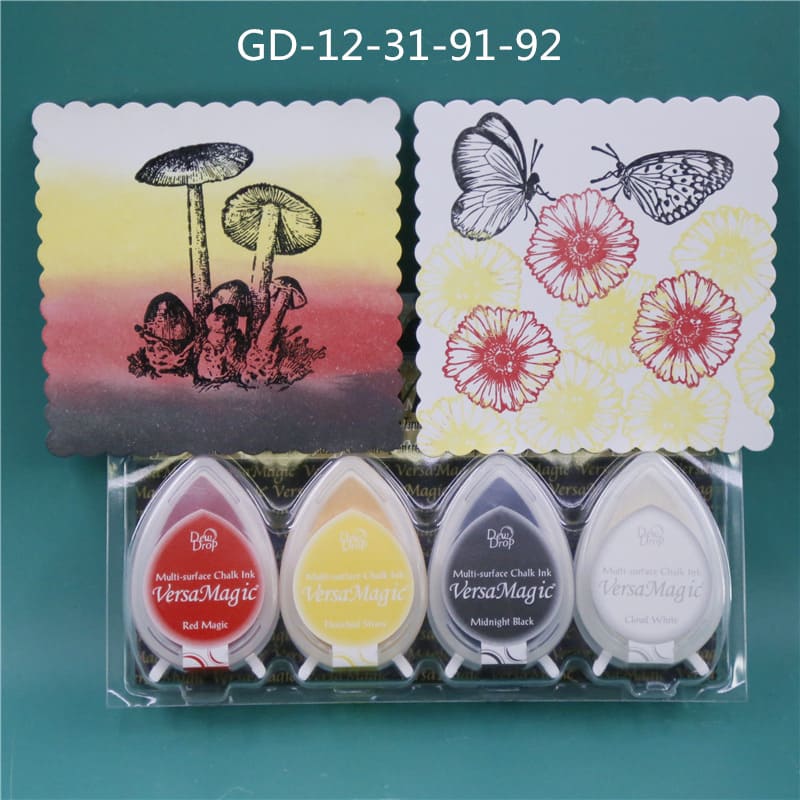 GD Water Drop Shape Ink Pad-36 Colors