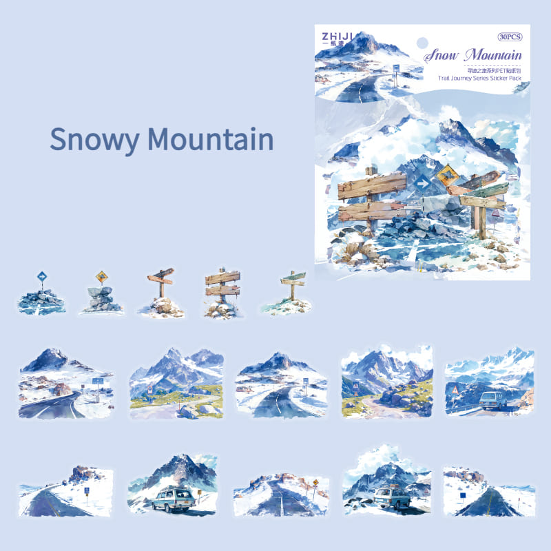 15PCS Scenery Series Sticker Pack