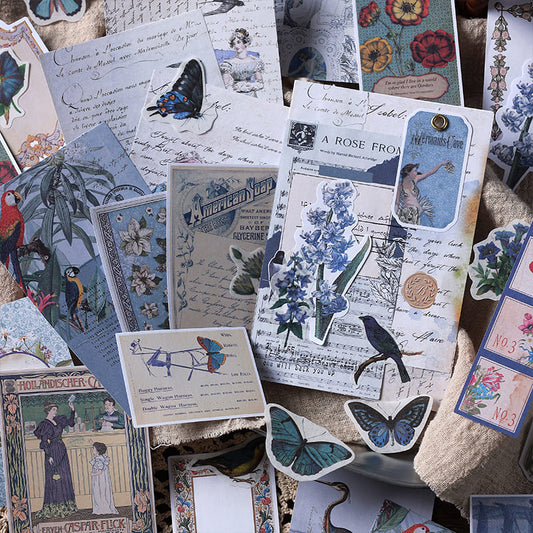Vintage Floral Scrapbook Packs