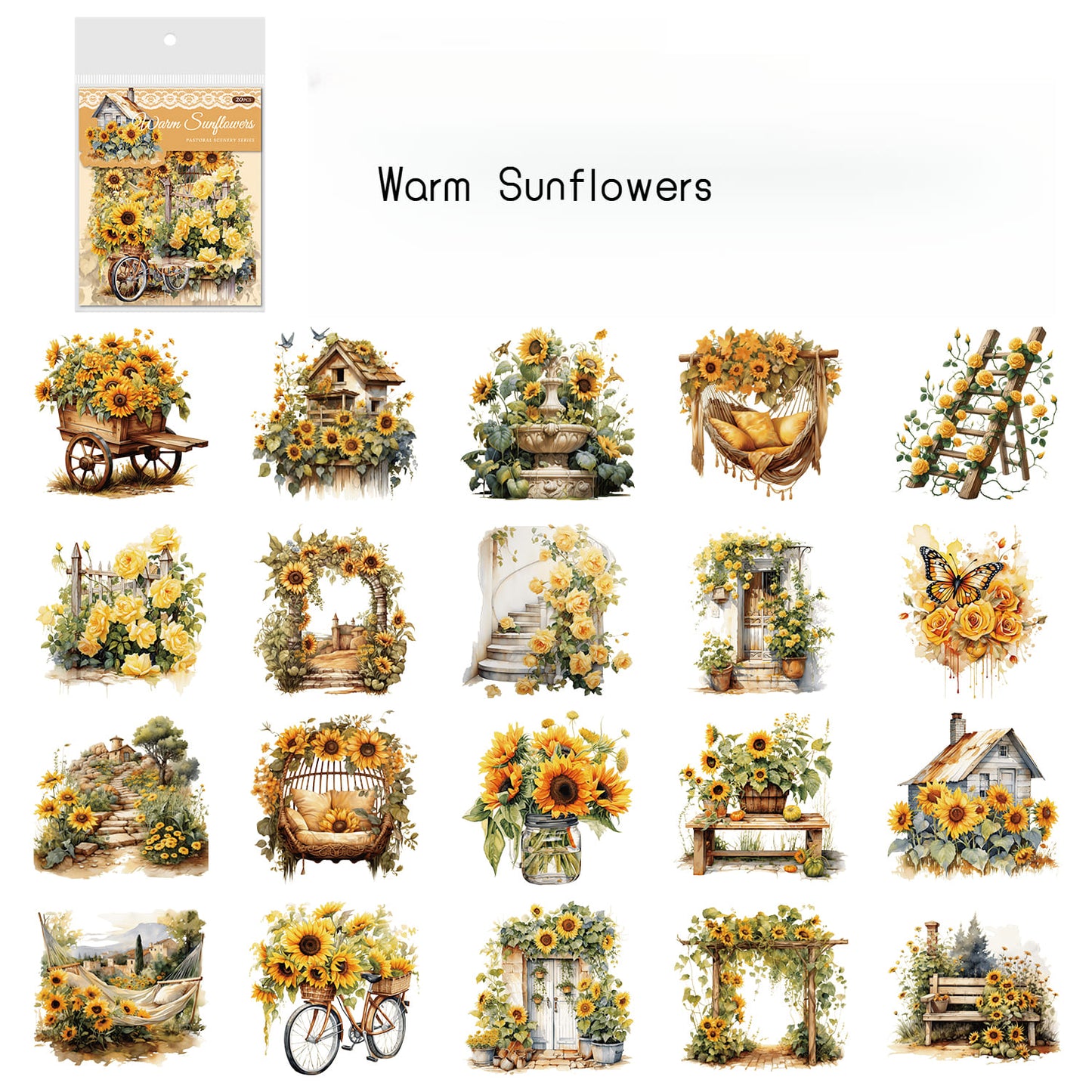 Pastoral Scenery Stickers