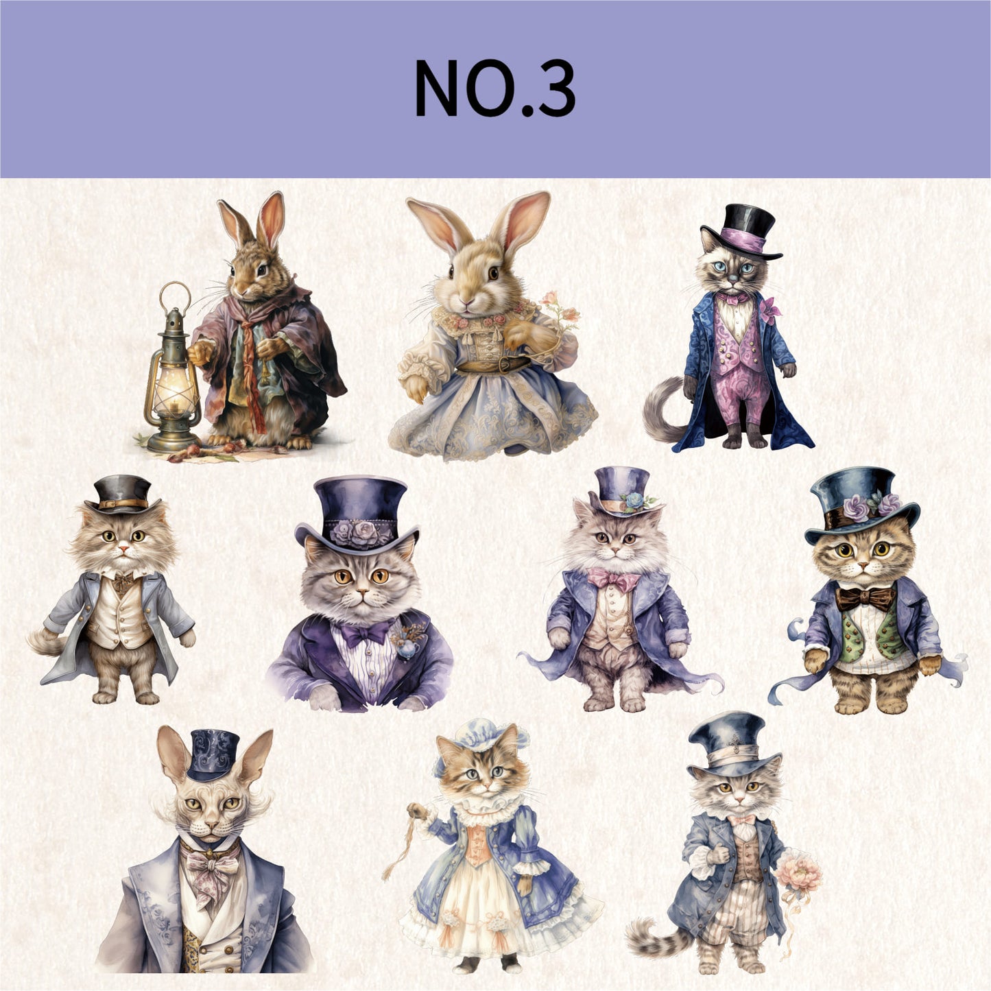 Cute Animal Theme PET Stickers