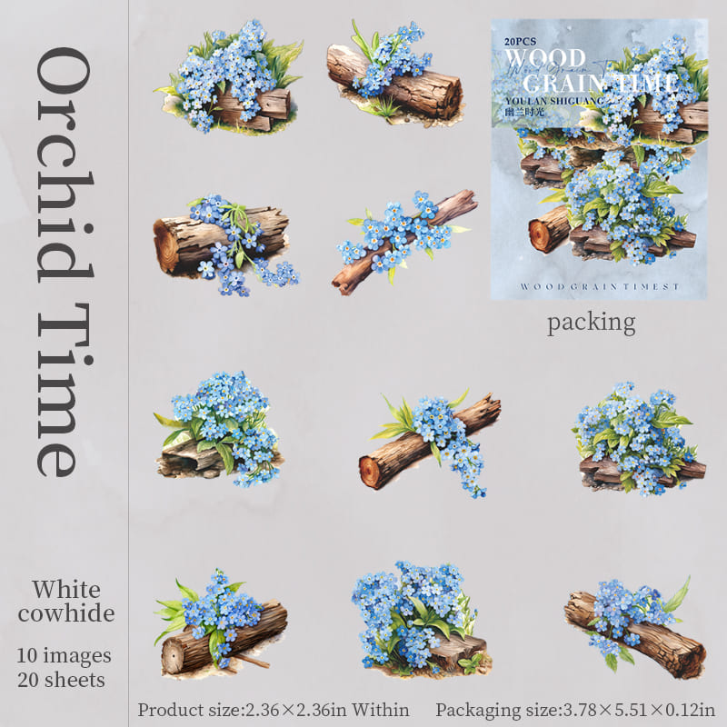 Wood Grain Series Stickers