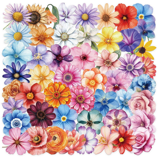 50PCS Florals Series Stickers