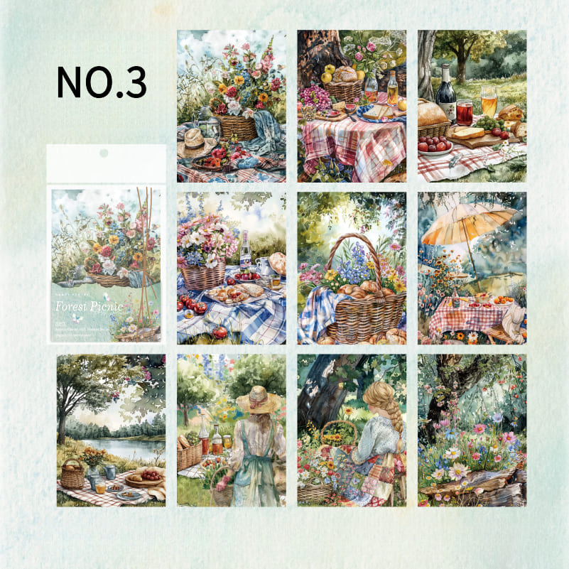 30PCS Nature Theme Scrapbook Paper