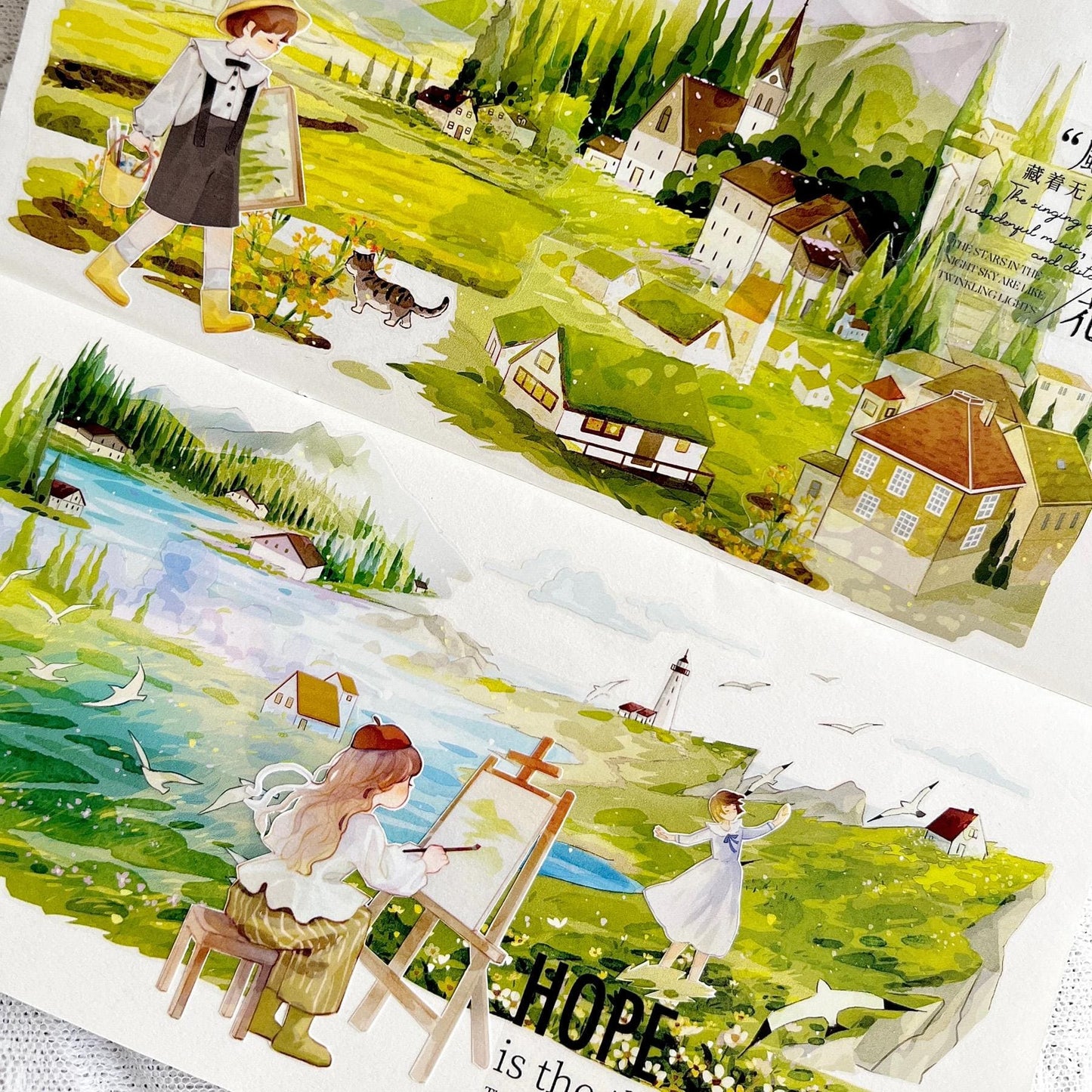7cm*104cm Pastoral Style One Cycle Tape(Die-Cutting)