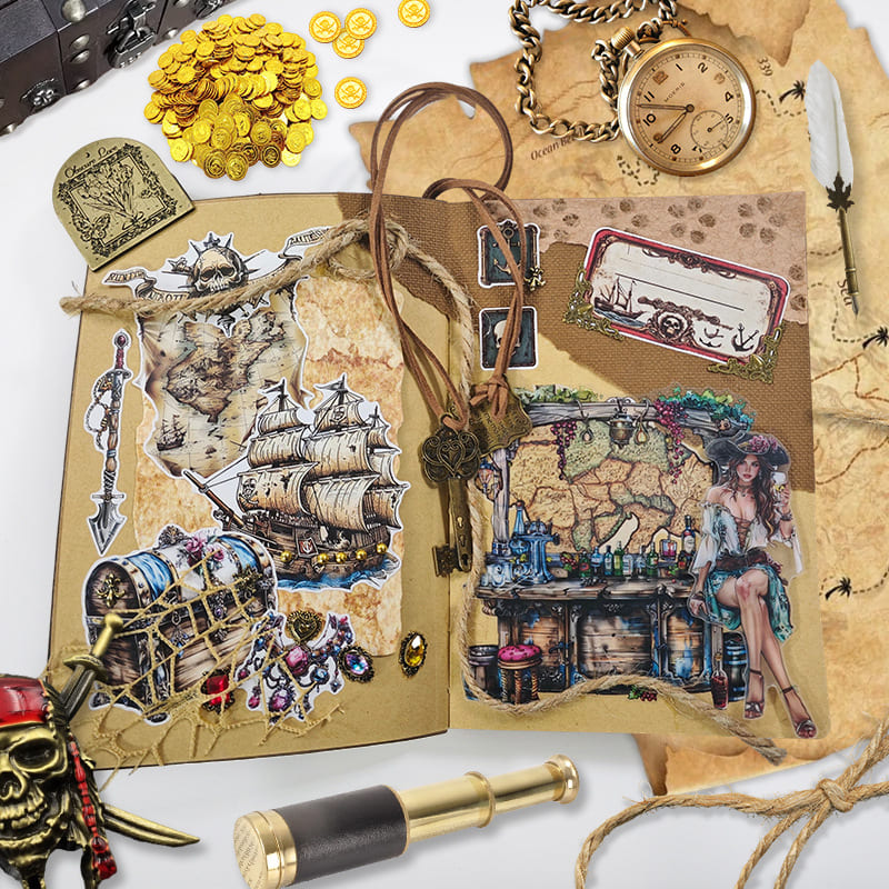 Pirate Theme Sticker Book