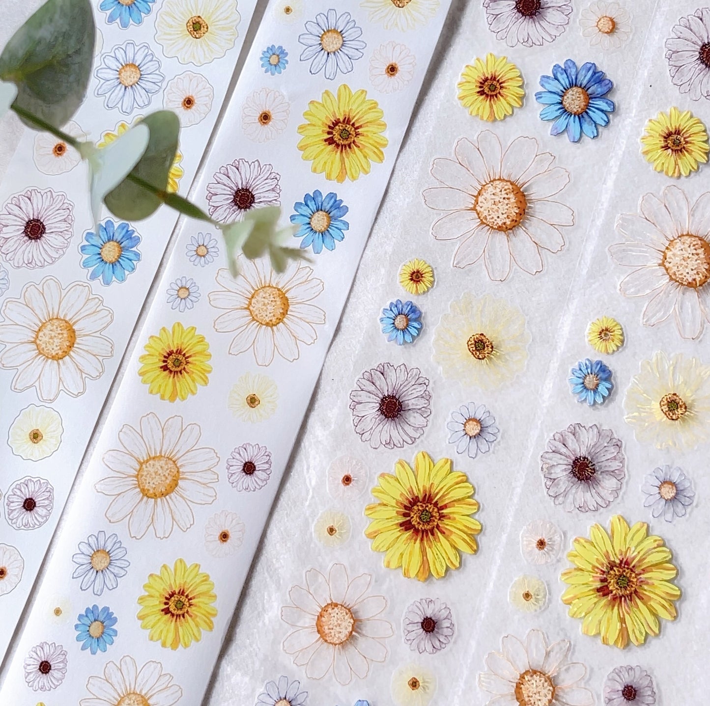 Summer Garden Flowers Die-Cut PET Tape