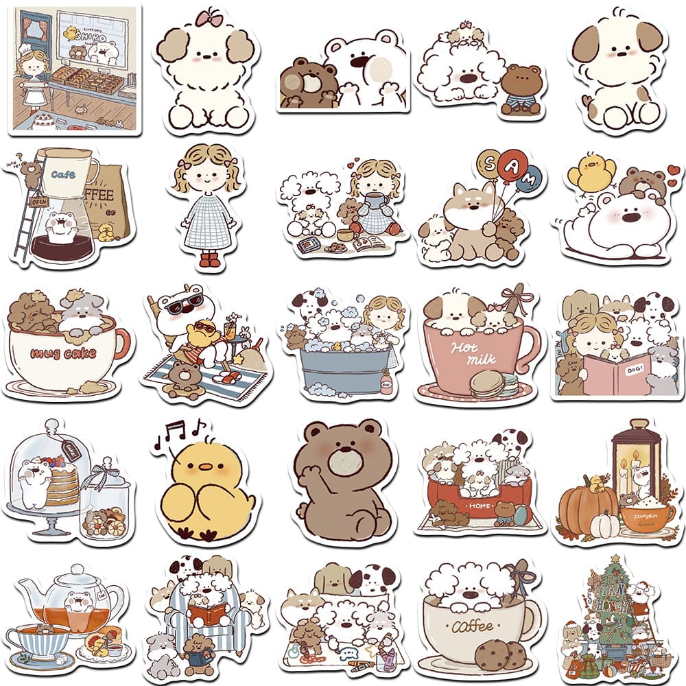 50PCS Cute Cartoon Stickers