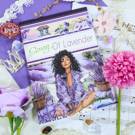 Lavender-Themed Sticker Book