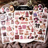 3PCS Pink Halloween Transfer Stickers