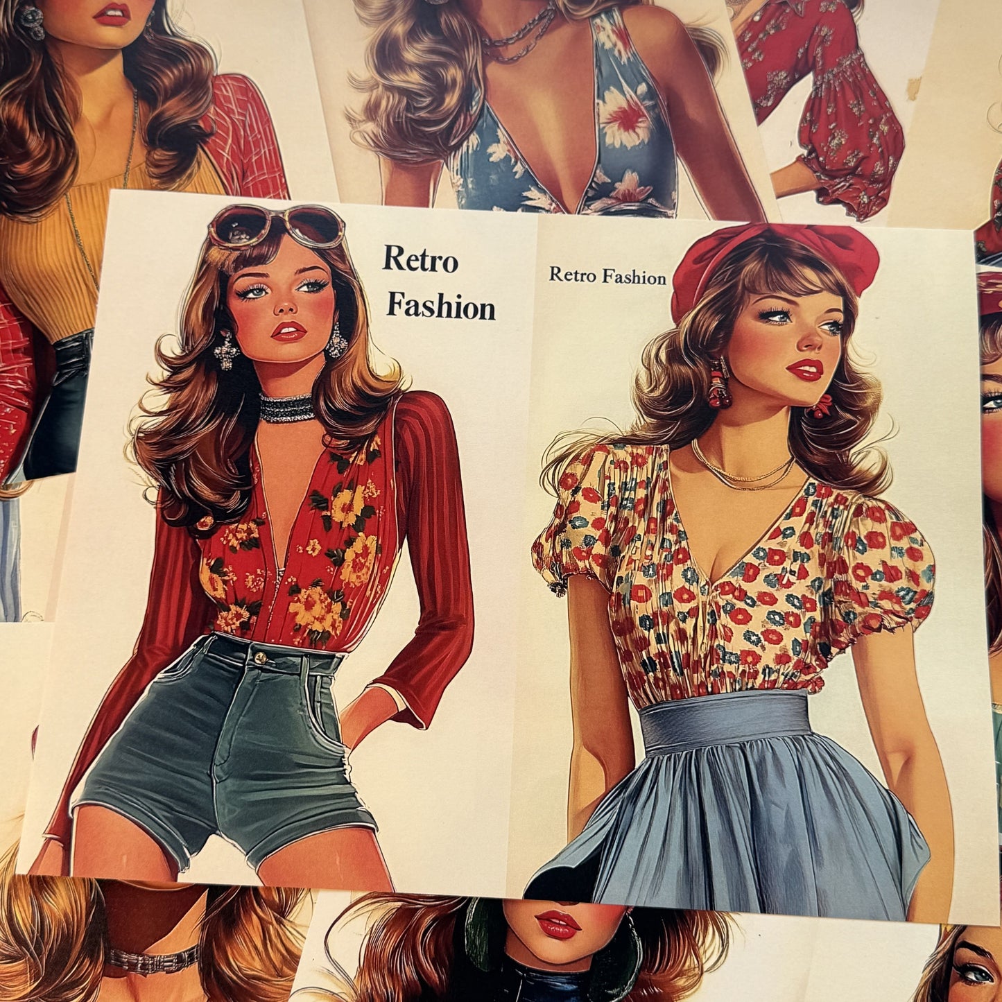 Magazine Style Scrapbook Paper