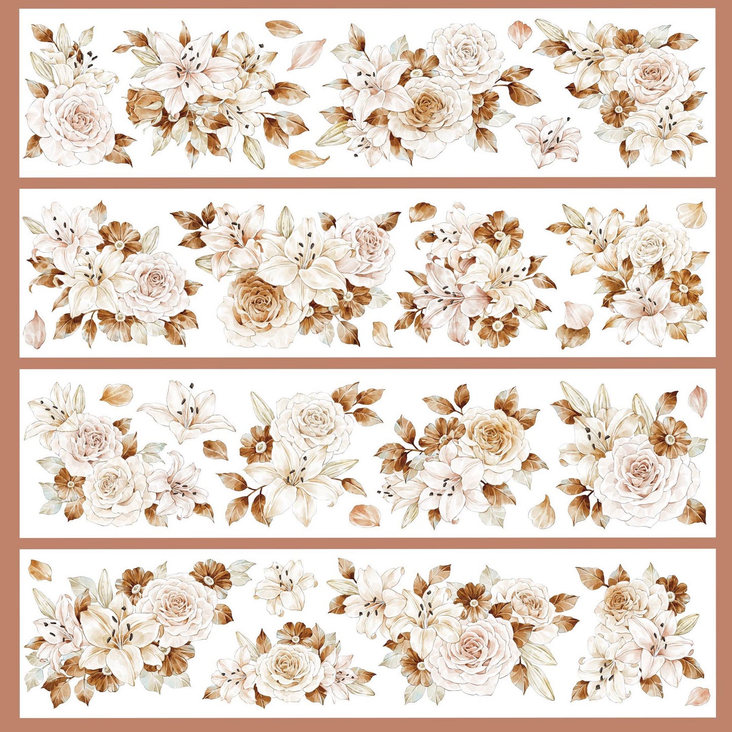 Fall Floral  Die-Cut  PET Tape