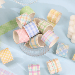 60PCS Plaid Pattern Washi Tape Set