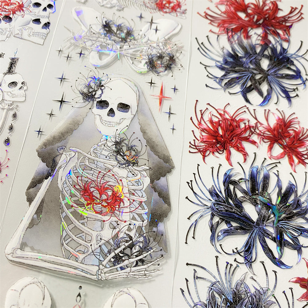 6cm*100cm Skull One Cycle PET Tape